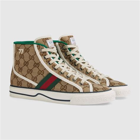 women gucci tennis shoes|Gucci high top sneakers women's.